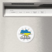 Ukraine Flag Map 2.0 Magnet (In Situ (Geschirrspüler))