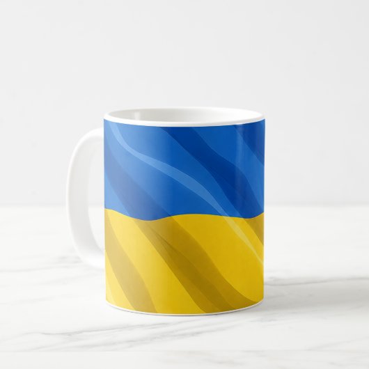 Ukraine Flag Mug Kaffeetasse (Vorderseite Links)