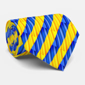 Ukraine Flag Neck Tie Unterstützung Ukraine - Frei Krawatte (Gerollt)