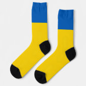 Ukraine Flag Patriotic Ukrainisches Blau & Gelb Socken (Linkes Detail)