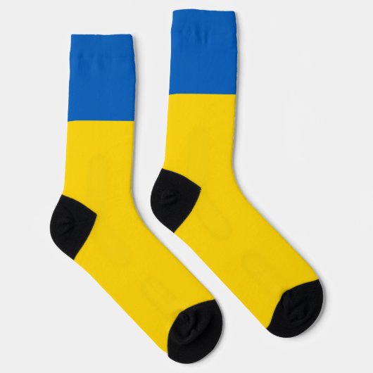 Ukraine Flag Patriotic Ukrainisches Blau & Gelb Socken (Rechts)