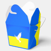 Ukraine Flag Peace Dove Favor Box Geschenkschachtel (Geöffnet)