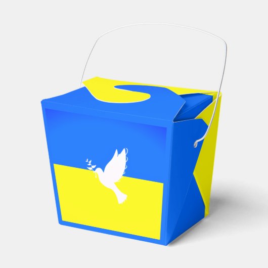 Ukraine Flag Peace Dove Favor Box Geschenkschachtel (Vorderseite)