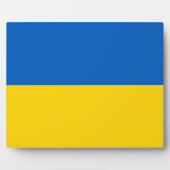 Ukraine Flag Plaque Fotoplatte (Vorderseite)