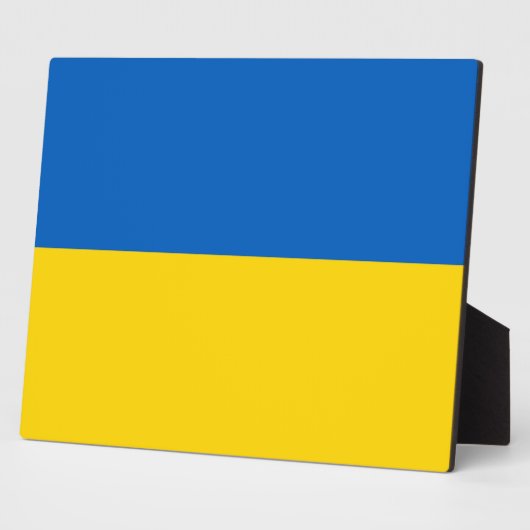 Ukraine Flag Plaque Fotoplatte (Seite)