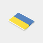 UKRAINE-FLAG POST-IT KLEBEZETTEL (angewinkelt)