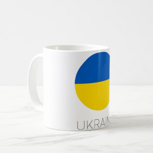 Ukraine Flag Reise Kaffee Umarmung Kaffeetasse (Vorderseite Links)