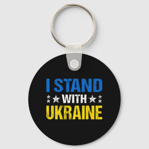 Ukraine Flag Retro Vintag ukrainische Männer Fraue Schlüsselanhänger