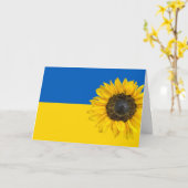 Ukraine Flag Sonnenblume Karte (Gelbe Blume)