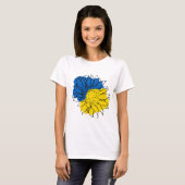 Ukraine Flag Sonnenblume Vintag ukrainische Unters T-Shirt (Vorne ganz)