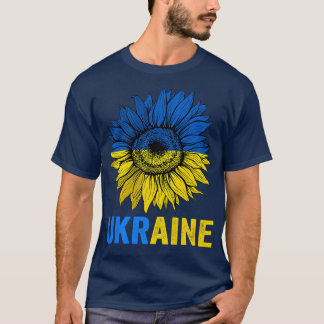 Ukraine Flag Sonnenblume Vintag ukrainische Unters T-Shirt
