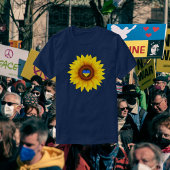 Ukraine Flag Sonnenblumen Blau & Gelb T-Shirt