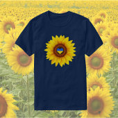 Ukraine Flag Sonnenblumen Blau & Gelb T-Shirt