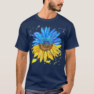 Ukraine Flag Sonnenblumen JahrgangUkrainische Unte T-Shirt