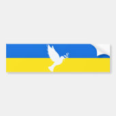Ukraine Flag Sticker Dove of Peace - Freedom Autoaufkleber (Vorne)