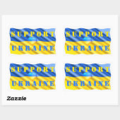 Ukraine Flag Sticker Herz - Unterstützung der Frei (Blatt)