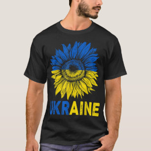 Ukraine Flag Sunflower Vintage Ukrainian Support T-Shirt