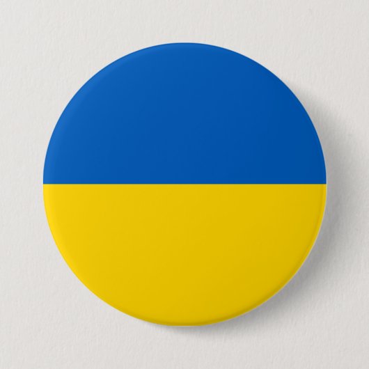 Ukraine Flag Support Blue Yellow Gold Ukraine Button (Vorderseite)