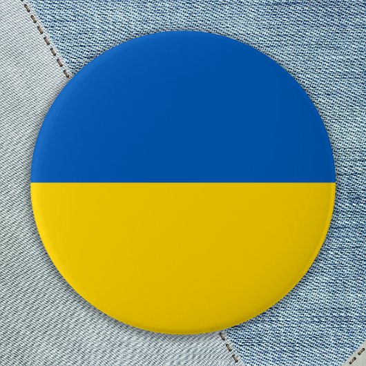 Ukraine Flag Support Blue Yellow Gold Ukraine Button