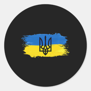 Ukraine Flag Support Liebe ukrainische Ukraine Pre Runder Aufkleber