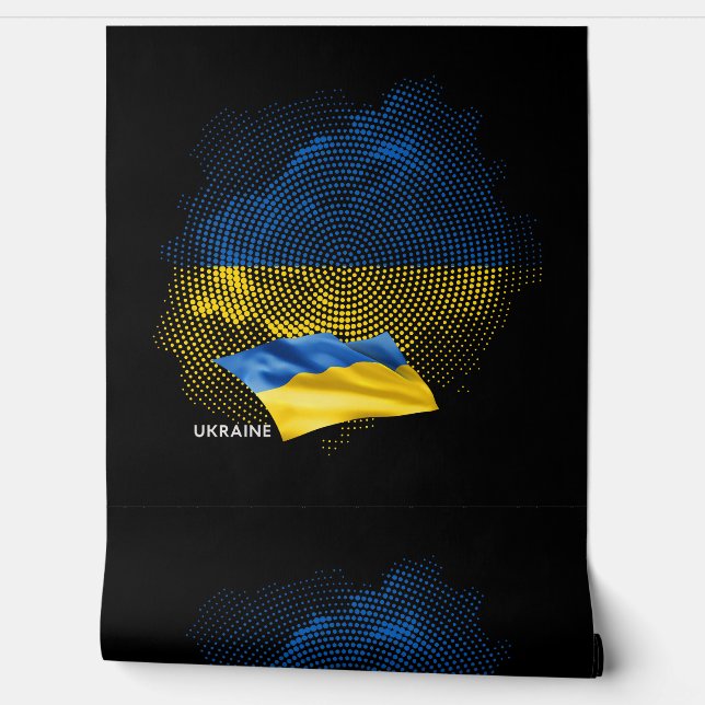 Ukraine flag tapete (Abrollen)