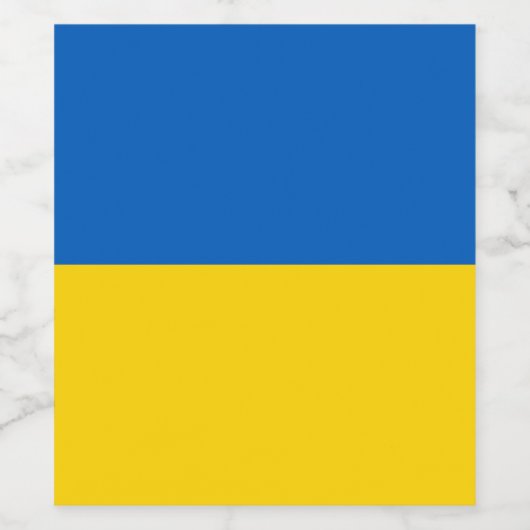 Ukraine flag weinetikett (Einzelnes Label)