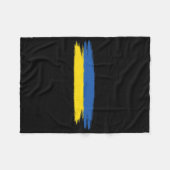 Ukraine Flag With Colours Blue And Yellow No War P Fleecedecke (Vorderseite (Horizontal))