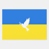 Ukraine Flag Wrapping Paper Sheets Peace Dove Geschenkpapier Set (Vorderseite 2)
