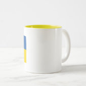 UKRAINE-FLAG ZWEIFARBIGE TASSE (VorderseiteRechts)