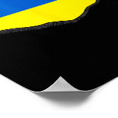 Ukraine-Flagge 1 Poster (Ecke)