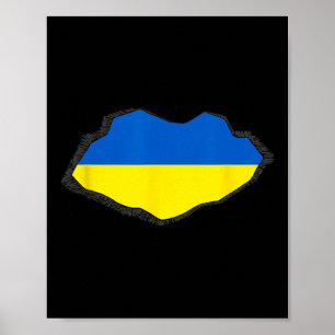 Ukraine-Flagge 1  Poster
