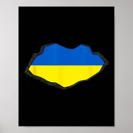 Ukraine-Flagge 1 Poster (Vorne)