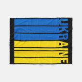 Ukraine-Flagge 3 Fleecedecke (Vorderseite (Horizontal))