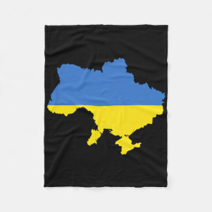 Ukraine-Flagge 4  Fleecedecke
