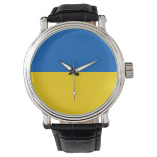 Ukraine-Flagge Armbanduhr