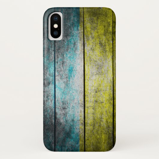 Ukraine-Flagge auf Holz Case-Mate iPhone Hülle (Rückseite)