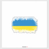 Ukraine-Flagge Aufkleber (Blatt)