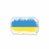 Ukraine-Flagge Aufkleber (Vorderseite)