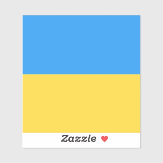 Ukraine-Flagge Aufkleber (Blatt)