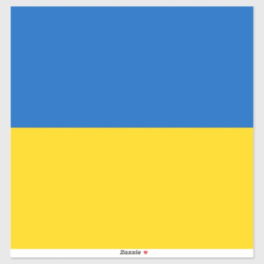 Ukraine-Flagge Aufkleber (Blatt)