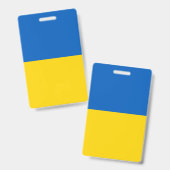 Ukraine-Flagge Ausweis (Vorder- & Rückseite)