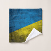 Ukraine-Flagge Badhandtuch Set (Waschlappen)