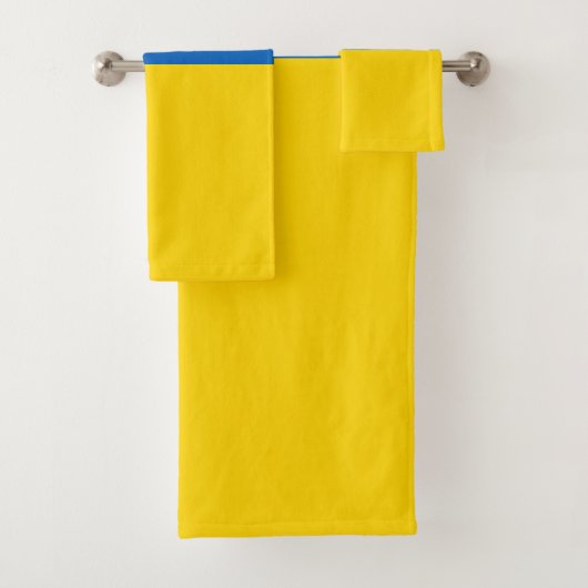 Ukraine-Flagge Badhandtuch Set (Insitu)