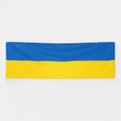Ukraine-Flagge Banner (Horizontal)