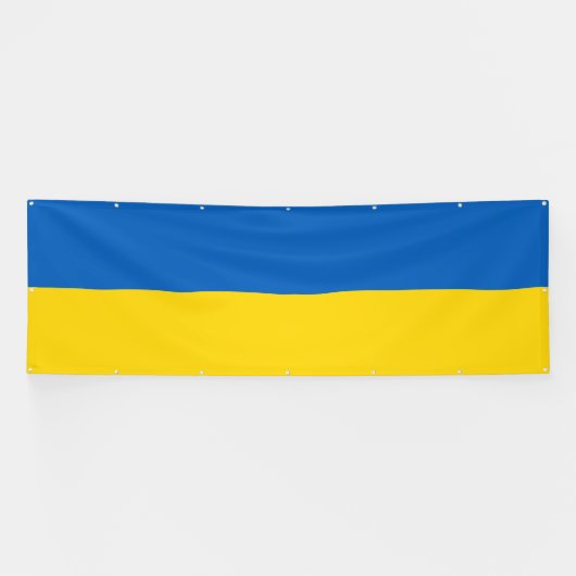 Ukraine-Flagge Banner (Horizontal)