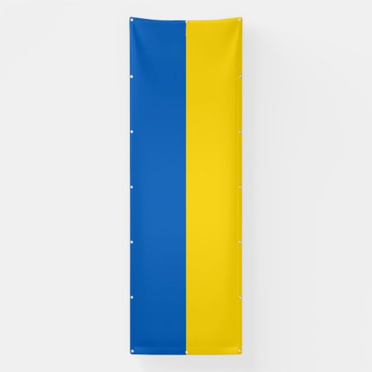 Ukraine-Flagge Banner (Vertikal)