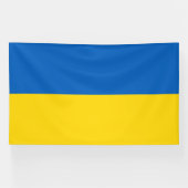 Ukraine-Flagge Banner (Horizontal)
