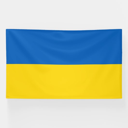 Ukraine-Flagge Banner (Horizontal)