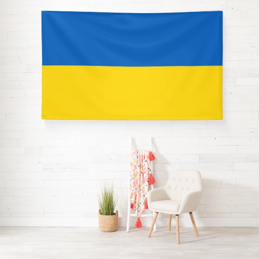 Ukraine-Flagge Banner (Insitu)