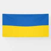 Ukraine-Flagge Banner (Horizontal)